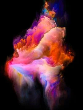 Computing Fractal Brush Stock Illustration