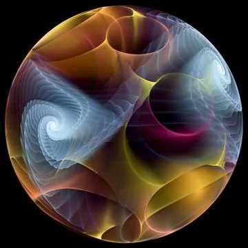 Computing Fractal Particle Stock-Illustration