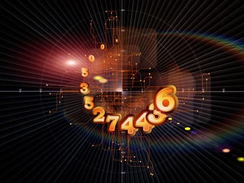 Computing Geometry Ilustração Stock