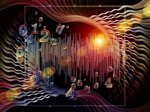 Computing Geometry 스톡 일러스트