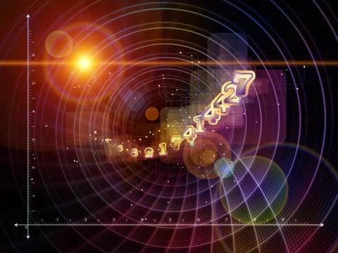 Computing Geometry Ilustração Stock