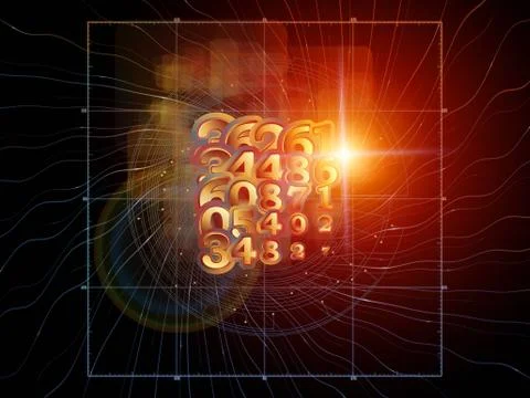 Computing Geometry 스톡 일러스트