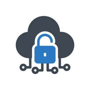 Computing glyph colour icon Stock Illustration