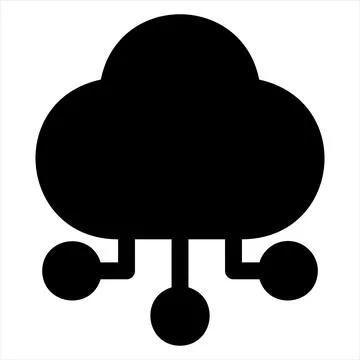 Computing glyph icon vector illustration isolated on white background イラスト素材