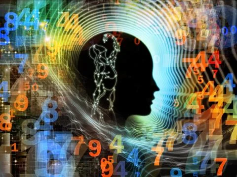 Computing Human Mind Ilustração Stock