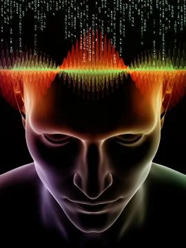 Computing Human Mind 스톡 일러스트