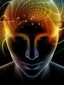 Computing Human Mind Stock Illustration