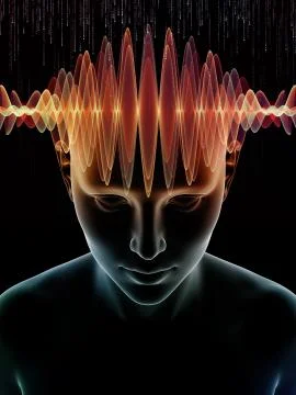 Computing Human Mind Ilustração Stock