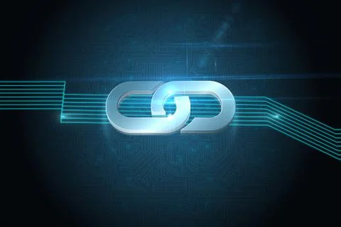 Computing icon on technical background 스톡 일러스트