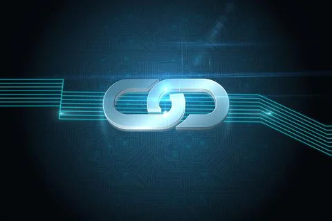 Computing icon on technical background Illustrazione stock