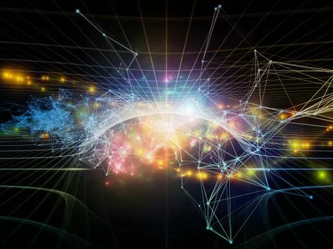 Computing Information Stream Stock Illustration