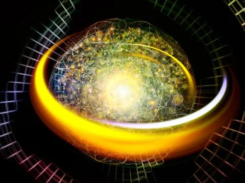 Computing Interactions Stock Illustration