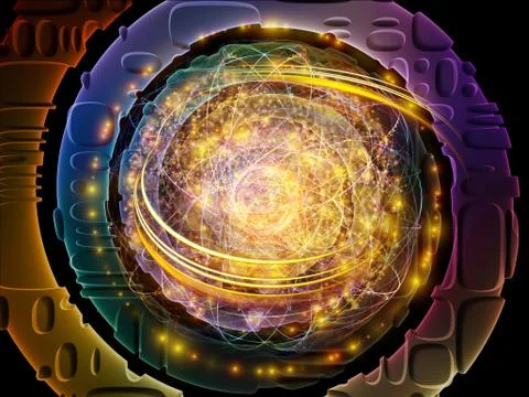 Computing Interactions 스톡 일러스트