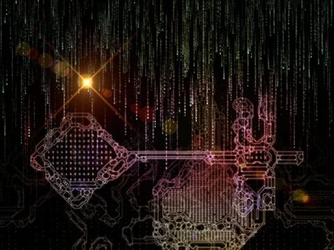 Computing Key Code イラスト素材