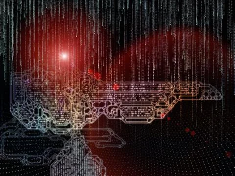 Computing Key Code Ilustração Stock