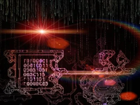 Computing Key Code Stock Illustration