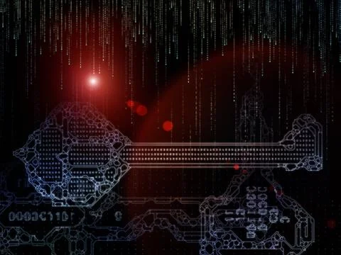 Computing Key Code Stock Illustration