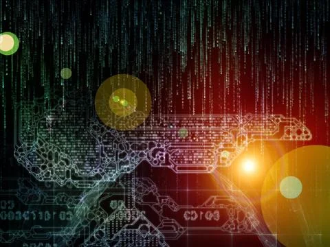 Computing Key Code Ilustração Stock