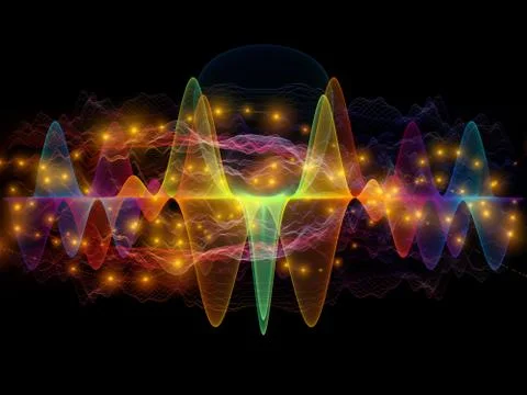 Computing Light Wave Stockillustratie