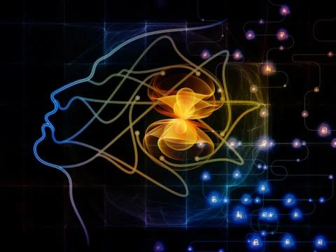 Computing Machine Consciousness Ilustração Stock