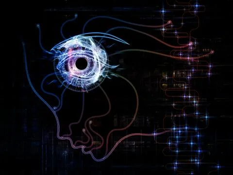 Computing Machine Consciousness Stock Illustration