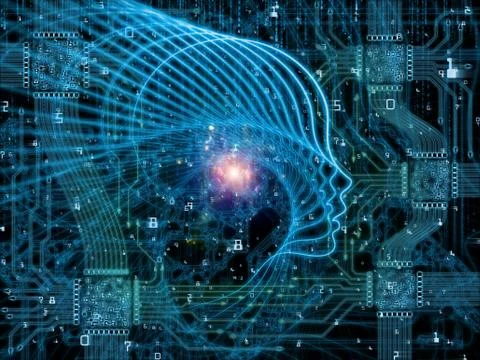 Computing Machine Consciousness Ilustração Stock