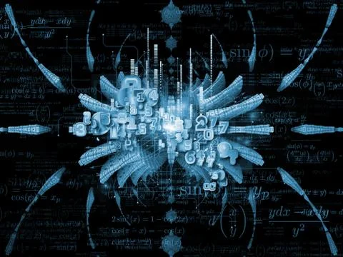 Computing Math Design Stockillustratie