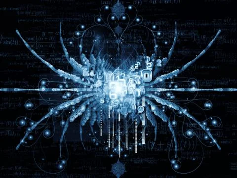 Computing Math Design Illustrazione stock