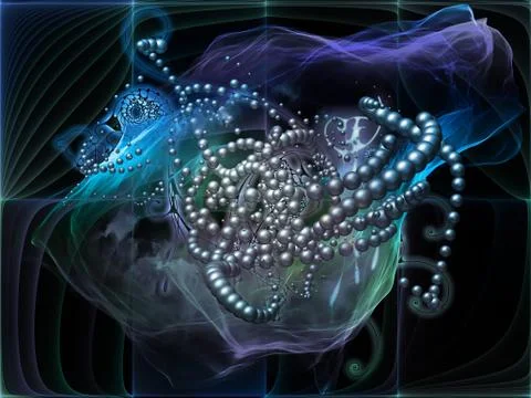 Computing Math Visualization Illustrazione stock