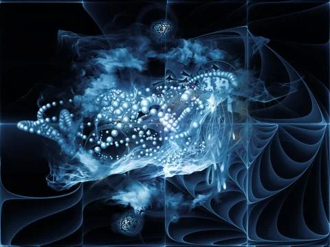 Computing Math Visualization Ilustração Stock