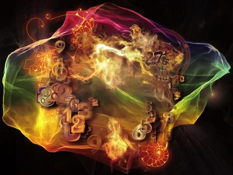 Computing Math Visualization Stock Illustration