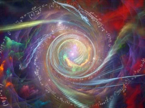 Computing Math Vortex 스톡 일러스트