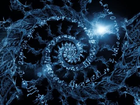 Computing Math Vortex Ilustração Stock