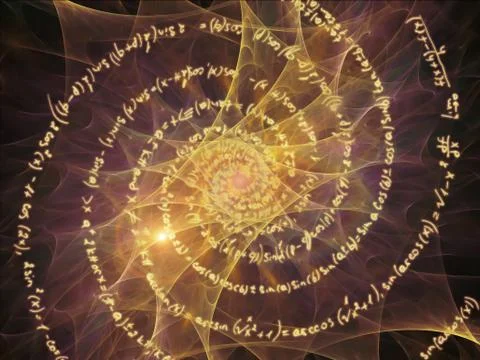 Computing Math Vortex Ilustração Stock