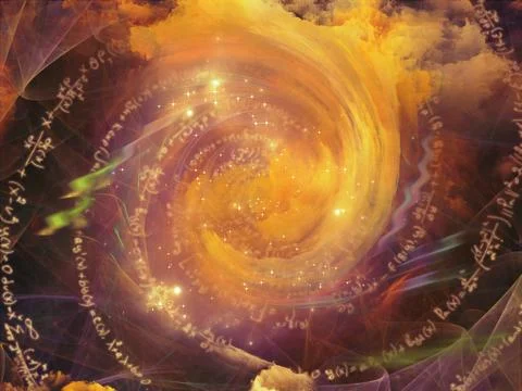 Computing Math Vortex 스톡 일러스트