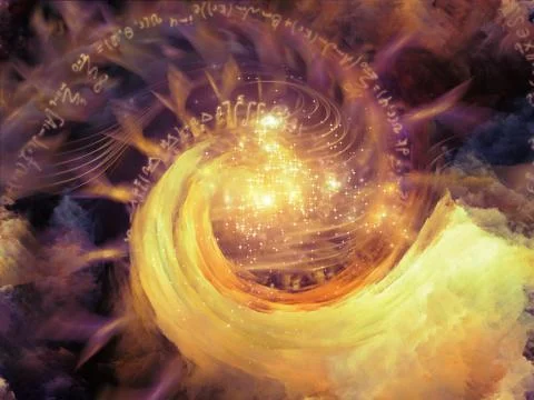 Computing Math Vortex Ilustração Stock