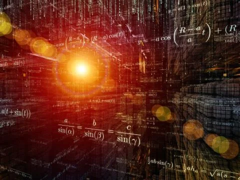 Computing Mathematics Ilustração Stock