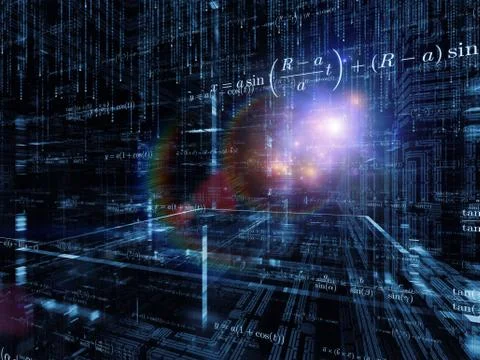 Computing Mathematics Stock Illustration