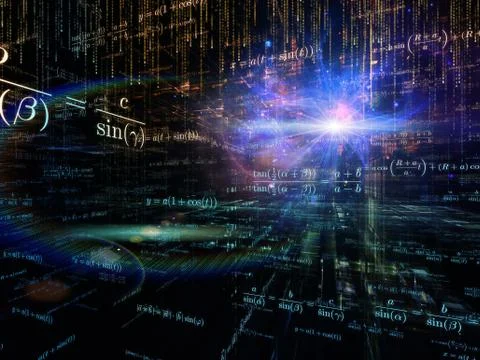 Computing Mathematics Stock Illustration