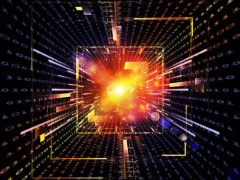 Computing Metaphor Ilustração Stock