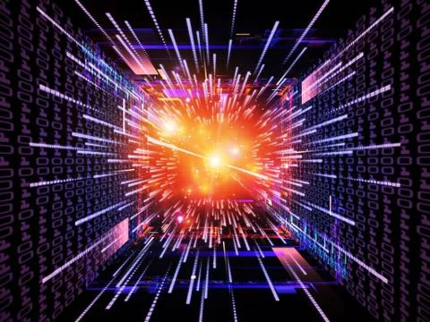 Computing Metaphor Ilustração Stock