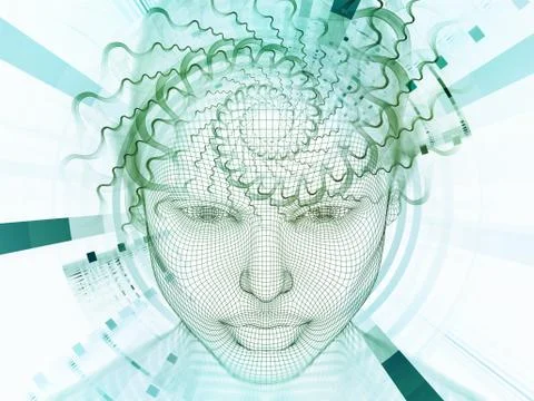 Computing Mind 스톡 일러스트