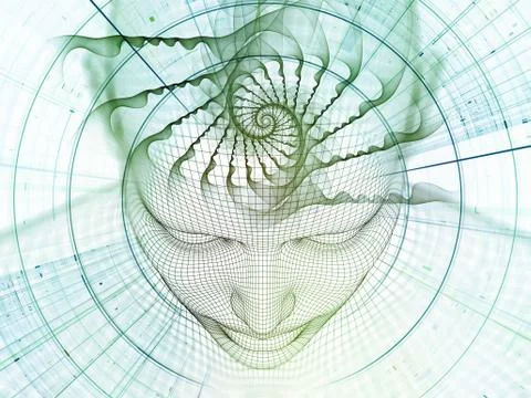 Computing Mind 스톡 일러스트