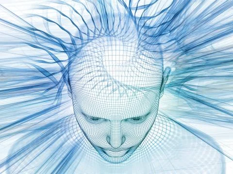 Computing Mind Illustrazione stock