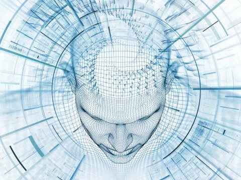 Computing Mind Illustrazione stock