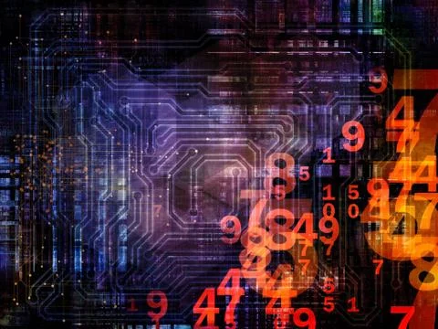 Computing Network Illustrazione stock