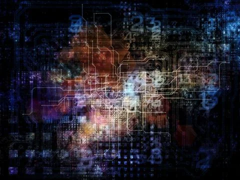 Computing Network Ilustração Stock