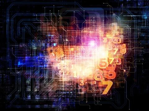 Computing Network Illustrazione stock