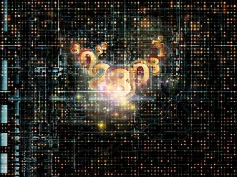 Computing Network Stock Illustration