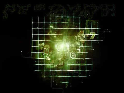 Computing Network Ilustração Stock